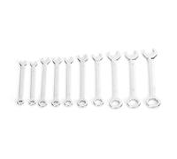 Akozon Jeu de Mini Clés Mixtes, 10 Pièces, Pouces Métriques 4-11 Mm | Acier 45 #, plaqué, Marquages de Taille Clairs, Entraînement Dodécagone Ouvert, Réparation en Atelier, écrous Métriques