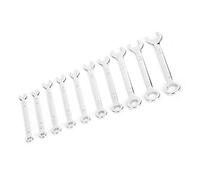 Akozon Jeu de Mini Clés Mixtes, 10 Pièces, Pouces Métriques 4-11 Mm | Acier 45 #, plaqué, Marquages de Taille Clairs, Entraînement Dodécagone Ouvert, Réparation en Atelier, écrous Métriques
