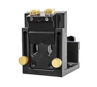 Akozon Kit de Gabarit Trou Poche Réglable 46 Pièces, avec Anneaux D'arrêt, Guide Perçage coudé à 15 Degrés pour le Travail du Bois, Panneau Porte D'armoire, Menuiserie Meubles