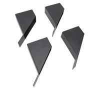 Akozon Kit de Supports de Pergola 4 Pièces, Support en Acier galvanisé à Angle de 45 Degrés avec Trous de Drainage pour Tonnelle, Cour, Garage, Structures en Bois