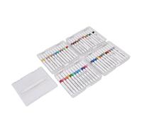Akozon Marqueur Peinture Acrylique Set, 48 Couleurs pour Loisirs Créatifs | Pigment de qualité supérieure, polyvalent pour la roche, le bois et le verre
