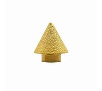 Akozon Mèche à Chanfrein Brasée au Diamant pour Carrelage et Marbre, Outil de Fraisage à Biseau Rond avec Système de Cire de Refroidissement, Perçage de Trous, Agrandissement, Accessoire de (Mèche à