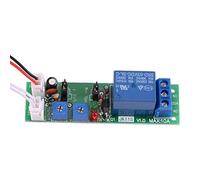 Akozon Module de minuterie, module de relais à interrupteur marche/arrêt avec retardateur de cycle réglable DC 5V 12V 24V(DC5V, 0-24h)