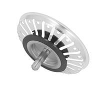 Akozon Panier de Crépine d'évier de Cuisine en Acier Inoxydable, Bouchon pour Canalisation épais de 84Mm pour éviers Standard, Aliments Antirouille, Facile à Nettoyer
