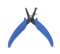 Akozon Pince Perforatrice en Métal de 1,6 Mm pour Bracelet de Ceinture en Cuir, Outil de Fabrication de Bijoux, Acier Rapide, Antirouille, Perforatrice Ronde avec Poignée Ergonomique pour le Bricolage