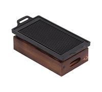 Akozon Plaque de Cuisson Antiadhésive Multifonction pour Barbecue - Poêle à Barbecue sans Fumée avec Conception de Trou d'huile -, Facile à Nettoyer, Parfaite pour Les