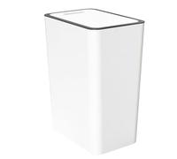 Akozon Poubelle de Cuisine et de Salle de Bain Poubelle de 15 L Résistante aux Odeurs avec Couvercle Grande Poubelle Blanche à Pression pour la Maison, le Salon, la Cuisine