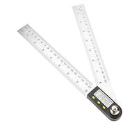 Akozon Rapporteur Règle, 0-200 mm en Acier Inoxydable électronique Goniomètre de Rapporteur numérique Viseur d'angle à Onglet Jauge Règle