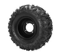 Akozon Roues de VTT avec Jante, Roue de Pneu sans Chambre à Air pour Tondeuse à Gazon avec Jante de 8 Pouces, pour Chariots de Tondeuse à Gazon Tout-terrain ATV UTV Autres Véhicules de