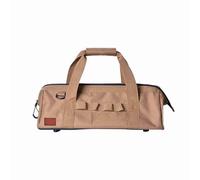 Akozon Sac à Outils de Camping de Grande capacité avec Fond Robuste - Sac d'équipement de 41,9 Cm pour le Camping en Plein Air, la Construction et le Rangement Quotidien - Tissu Ox 1050D avec (Sable)
