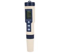Akozon Testeur de qualité Ez 9909 5 en 1 pour Ph Ec, Température de salinité, Sonde Remplaçable Ip67, Lcd rétro-éclairé, Eau Potable pour Aquarium et Piscine