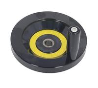 Akozon Tour Roue à Main 16x160mm, Poignée Amovible | Plastique technique durable, résistant à l\'usure, polyvalent pour le fraisage