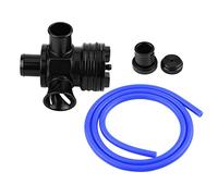 Akozon Valve de Soufflage Turbo, Aluminium CNC, Noir, 1.8T 2.7T | Recirculation, Ventilation Atmosphérique, Aluminium CNC, Raccord 1,8T, Raccord 2,7T, Tuyau et Joint Torique Inclus
