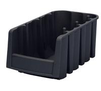 Akro-mils 30796 Economy empilage gigognes de rangement en plastique Poubelle, 8-7/20,3 cm de long par 6-5/20,3 cm Large de 12,7 cm de haut, Noir, étui de 10