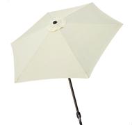 Aktive 61115 - Parasol hexagonal de jardin et de terrasse avec protection contre le vent | Hauteur 2,4m | Protection UV50 | Structure en aluminium, facile à plier et à installer | Parasols de terrasse