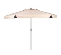 Aktive 62338 Uv50 Ø Grand Parasol De Jardin Hexagonal Inclinable Et Résistant Au Vent 230 Cm