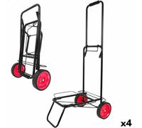 Aktive Chaises de jardin pliables - Noir et rouge