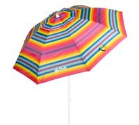 Parasol avec protection UV50 toit ventilé 200 cm multicolore Aktive Beach