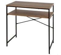 AKTIVE Max Home 18442 Bureau rectangulaire 77 x 40 x 75 cm, Poids Maximum supporté 26 kg, Plateau en Bois, Structure en Acier Noir, Bureau et Studio, Style Industriel
