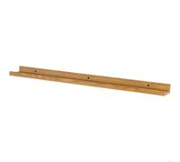 AKTIVE Max Home Etagère Murale 120x10x4 cm, Supporte 5 kg, Effet chêne, Séquoia, Etagère en Bois, Support Invisible, Bord Avant, Salon, Salle à Manger, Bureau d'étude, Salle de Bain (18495)