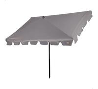 AKTIVE Parasol rectangulaire avec protection solaire, 200 x 125 cm, parasol pour balcon et terrasse, mât inclinable, protection UV50 (61154)