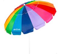 Aktive Parasol De Plage 62486 16 Ribs 200 Cm Tiltable Upf50+