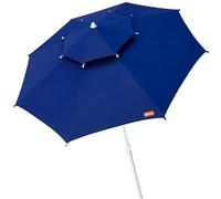 Active Octogonale Parasol Avec Tige Métallique Double Toit Et Protection Uv30 280 Cm Bleu Bleu One Size