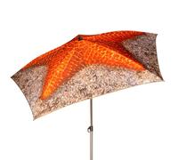 Aktive Starfish Ø180cm Uv40 Inclinable Mast Beach Umbrella Orange Ø180 cm