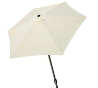 Aktive Parasol de jardin aluminium hexagonal diamètre 270 cm UV50 Mât 38 mm Hauteur 240 cm Beige