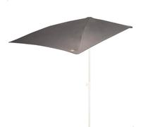 AKTIVE Parasol mural rectangulaire 160 x 100 cm, gris, polyester, acier, protection solaire UV50, design rectangulaire, 4 baleines, pour jardin, terrasse, balcon (62514)
