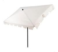AKTIVE Parasol rectangulaire avec protection solaire, 200 x 125 cm, parasol pour balcon et terrasse, mât inclinable, protection UV50 (61155)