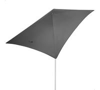 AKTIVE Parasol rectangulaire, gris, 180 x 120 cm, UV30, balcon (62516)