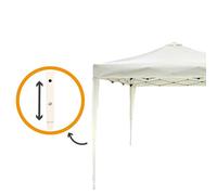Aktive Tonnelle Max-Air 300x300x250 cm Blanc et Beige