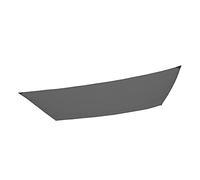 AKTIVE Voile d'Ombrage Rectangulaire 300X200 cm Gris Foncé pour Jardin ou Terrasse Extérieure, Polyester 160 g, M², Protection Solaire avec Œillets Métalliques et Cordes de Fixation (53918)