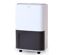 Aktobis WDH-725DG Déshumidificateur d'air | jusqu’a 25 L//j et 50 m² | Électrique, blanc et gris, avec minuterie et hygrostat | pour la maison, cave, buanderie, contre les moisissures