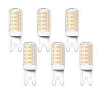 Akynite Ampoule G9 LED 4W Blanc Neutre 4000K, 400LM, Équivalent Halogène G9 40W 33W, 360 Degrés, AC 220-240V, LED Lampe Neutre pour Lumière Miroir, Lampe de Table, Non-dimmable, lot de 6