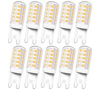 Akynite Ampoule G9 LED 4W Blanc Neutre 4000K, 400LM, Équivalent Halogène G9 40W 33W, AC 220-240V, LED Lampe G 9 Neutre pour Applique de Miroir, Lampe de Table, non-dimmable, lot de 10