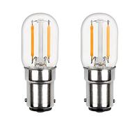 Akynite Ampoule LED B15d 230V Blanc Froid 6000K pour Machine à Coudre, 150LM, 2W Remplace Lampe Halogène B15d 15W, 2 contact, AC 220V, Ampoule à Baïonnette LED Filament Petite, lot de 2