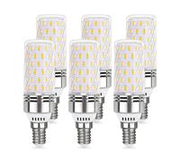 Akynite Ampoule LED E14 12W Blanc Froid 6000K 1450LM, 84 LEDs, Équivalent Lampe Halogène E14 100W, AC 220V, Ampoule LED Mais E14 Froid pour Plafonnier, non-dimmable, lot de 6