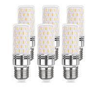 Akynite Ampoule LED E27 12W Blanc Froid 6000K 1450LM, 84 LEDs, Équivalent Lampe Halogène E27 100W, AC 220V, Ampoule LED Mais E27 Froid pour Plafonnier, non-dimmable, lot de 6