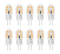 Akynite Ampoule LED G4 2W 12V Blanc Chaud 200LM, équivalent Bi Pin G4 10W-20W halogène, LED 12V pour Hotte Cuisine/Armoire/Camping, non-dimmable, lot de 10