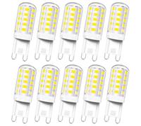 Akynite Ampoule LED G9 4W Blanc Froid 6000K 400LM, Équivalent Halogène G9 40W 33W, AC 220-240V, Culot G 9 LED Lampe pour Lustre, Applique Murale d'intérieur, non-dimmable, lot de 10