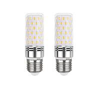 Akynite Ampoule Mais LED E27 12W Blanc Froid 6000K, 1450 Lumen, Équivalent Halogène E27 100W, Lumiere 360°, AC 230V, Ampoule LED E27 Mais pour Éclairage Cuisine Maison, non-dimmable, 2pcs