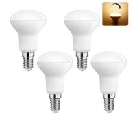 Akynite Ampoule Spot E14 LED R50 5W Dimmable Blanc Chaud 2700K, 120° 500LM, AC 220V, Équivalent E14 40W Halogène, Ampoule LED Petite Culot pour Cuisine Couloir, lot de 4
