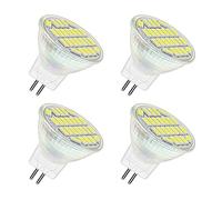 Akynite MR11 GU4 12V LED 4W Blanc Froid 6000K, 400LM, 120° 35mm MR11 35W Halogène Équivalent, AC DC 24V 12V Spot LED Encastrable GU4 pour Meuble Cuisine Camper, non-dimmable, lot de 4