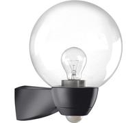 AL Monza/Garda lampe à détecteur 77W lampe halogène HV noir mat verre clair lampe