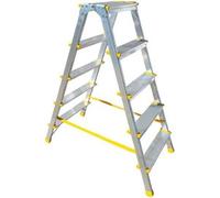Al steps, 5 rungs, double face, ALVE 1925