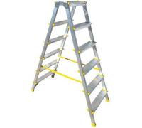 Al steps, 6 rungs, double face, ALVE 1926