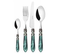 ALADDIN, bague argent vieilli, service de couverts 24 pièces, coffret compact, Casa Bugatti