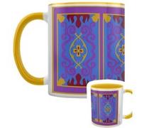 Aladdin Tasse Magic Carpet Intérieur de couleur jaune blanc Blanc G